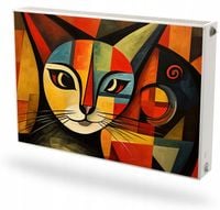 Mata magnetyczna magnes na grzejnik na wymiar ABSTRAKCYJNY OBRAZ KOTA