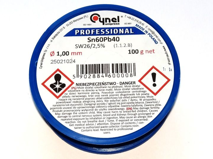 Cyna Cynel 1 mm 100 g zdjęcie 2