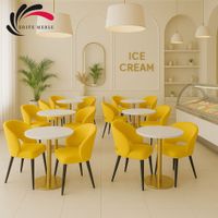 Krzesło Tapicerowane Premium KL-8 Żółty Piano 07