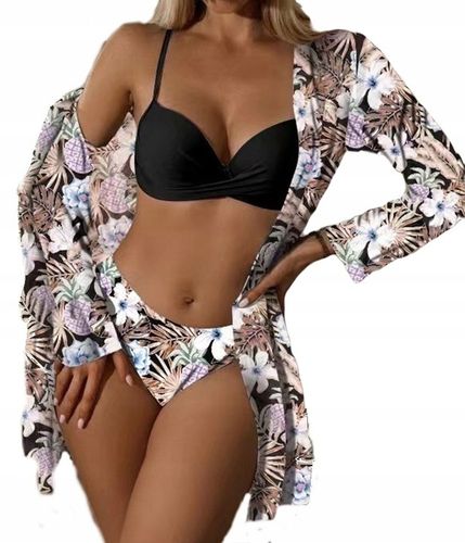 STRÓJ kąpielowy bikini 3w1 FIGI pareo fiszbin S132 na Arena.pl