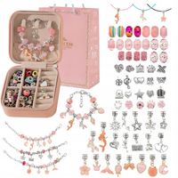 ZESTAW DO ROBIENIA BRANSOLETEK NASZYJNIKÓW KREATYWNY PREZENT DLA DZIECI