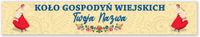 BANER plandeka 300x50 z oczkami Koło Gospodyń Wiejskich KGW twoja nazwa