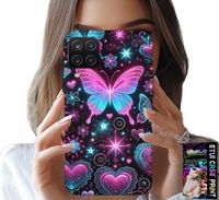 ETUI DO SAMSUNG A12 / M12 - KOLOROWY MOTYLEK SERCE MODNE WZORY CASE
