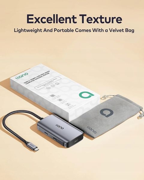 STACJA DOKUJĄCA HUB DO LAPTOPA MACBOOK PC USB-C 3.2 GEN2 4 PORTY 100W IPAD zdjęcie 3