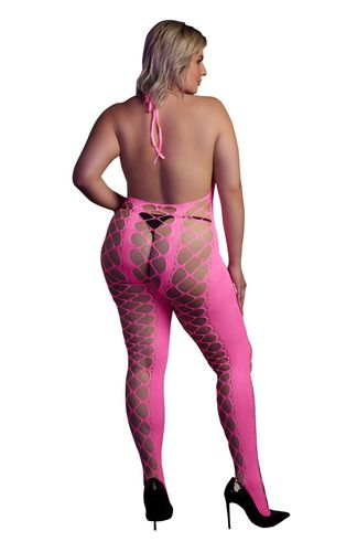 Neonowy Bodystocking Ouch! 835 Pink XS/XL na Arena.pl
