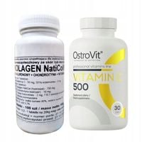 Podkowa Kolagen z Ryb Morskich NatiCol 100 tab. + Ostrovit Witamina C 500mg