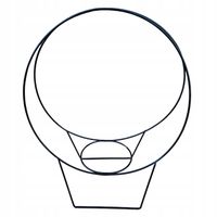 STROIK OBRECZE BAZA PODKŁAD DO KWIATÓW WIANKOW CZARNY 40 CM OZDOBA