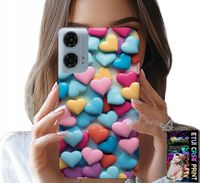 ETUI DO MOTOROLA G24 / G04 - KOLOROWE SERCA MOŻLIWOŚĆ PERSONALIZACJI