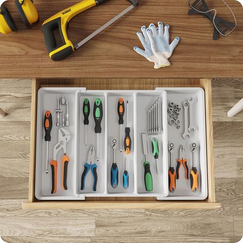 Wkład Do Szuflady Kuchennej 60 Organizer Pojemnik Na Sztućce Rozsuwany na Arena.pl