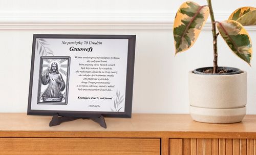 PREZENT NA URODZINY 18 30 40 45 50 60 65 70 80 90 OBRAZ W OZDOBNYM PUDEŁKU na Arena.pl