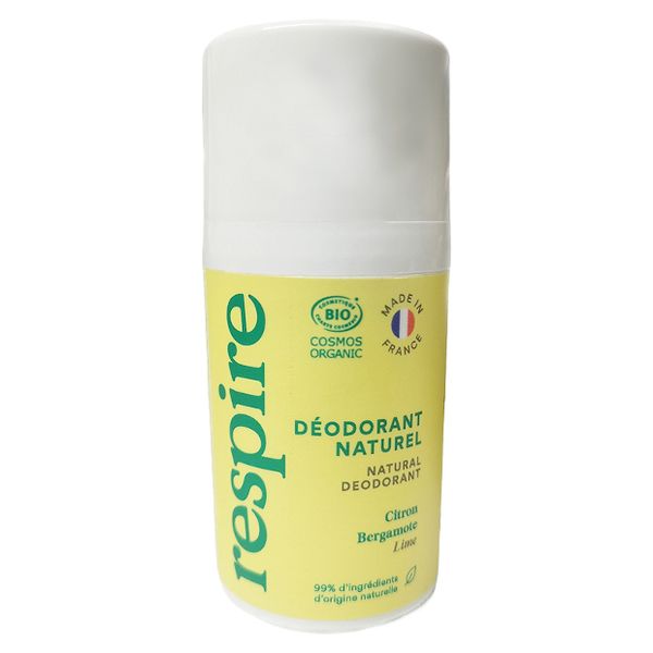 Dezodorant roll-on - w kulce Citron Bergamote Vegański RESPIRE 50ml zdjęcie 1