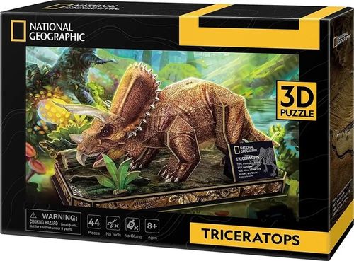 Puzzle 3D National Geographic Triceratops - Cubic Fun na Arena.pl