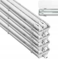 4x Oprawa hermetyczna lampa 120cm + Świetlówki LED