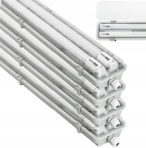 4x Oprawa hermetyczna lampa 120cm + Świetlówki LED na Arena.pl
