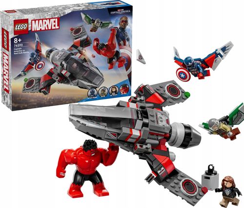 76292 - lego super heroes - kapitan ameryka kontra czerwony hulk — bitwa na Arena.pl