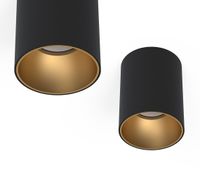 Lampa plafon sufitowy nowoczesny natynkowy EYE TONE 8931 czarny złoty GU10