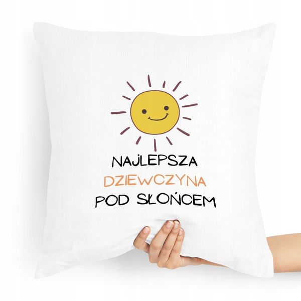 Poduszka Dla Dziewczyny Najlepsza Pod Słońcem Z Nadrukiem Ze Zdjęciem zdjęcie 1