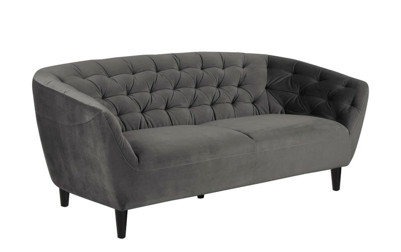 Sofa 3osobowa Ria Velvet dark grey zdjęcie 1