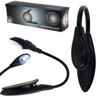 Lampka Z Klipsem Led Do Czytania Książki Elastyczna Na Monitor Baterie