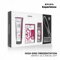 bruma xperience zestaw rożowy - komplet intymny z lubrykantem i olejkiem