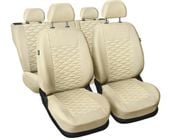 Uniwersalne skórzane pokrowce MODERN MP-3 BEŻOWE do VW PASSAT B4 B5 B6 B7 B8