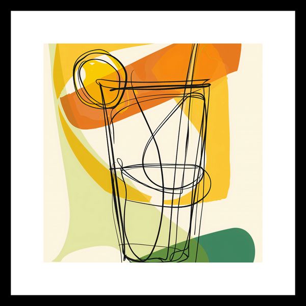 Plakat 20x20cm Koktajl Artystyczny zdjęcie 3