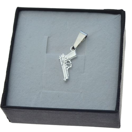 Zawieszka do łańcuszka pistolet beretta srebro 925 na Arena.pl