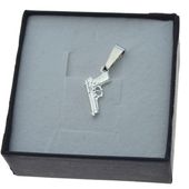 Zawieszka do łańcuszka pistolet beretta srebro 925