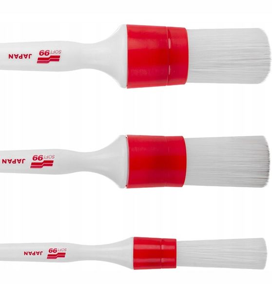 Soft99 Exterior Zestaw 3 pędzelków Syntetycznych zdjęcie 3