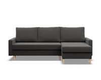 Narożnik uniwersalny, MILO, mikrofaza, 223x140x92 cm, szary | TYLETEGOTU