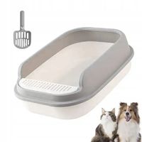 KUWETA DLA KOTA DUŻA SOLIDNA WYTRZYMAŁA OTWARTA NA ŻWIREK + ŁOPATKA