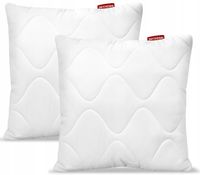 2x PODUSZKA ANTYALERGICZNA 40x40 JASIEK MIKROFIBRA PIKOWANA GRUBA