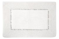 Dywanik łazienkowy bawełniany z kryształkami CHIC 50X70 biały