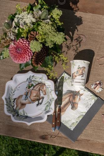 Kubeczki papierowe Brązowy Koń jazda konna konik kucyk jeździectwo 10szt. na Arena.pl