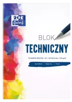 Blok Techniczny Oxford A4 10K 250G Biały