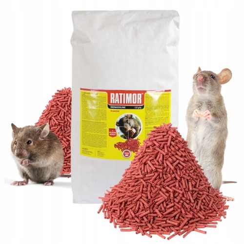 RATIMOR Trutka na myszy i szczury granulat Trucizna Bromadiolon 5kg na Arena.pl