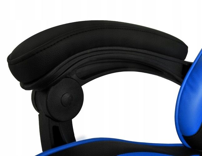 Fotel gamingowy - czarno - niebieski Dunmoon zdjęcie 5