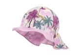Jamiks ELLA kapelusz czapka z ochroną karku dla dziewczynki dżungla fuksja 50-52