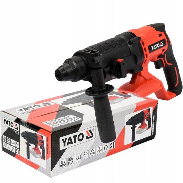 YATO MŁOTOWIERTARKA 18V AKU. WIERTARKA młot 2,4J UDAROWY 3 FUNKCJE SDS PLUS zdjęcie 9