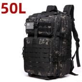 Plecak trekkingowy 25 l czarny 50 l (Camo Black)