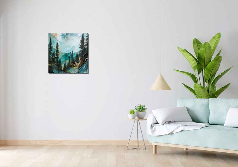 Obraz 50x50cm Przeplatane Krajobrazy zdjęcie 2