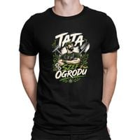 Tata szef ogrodu - męska koszulka na prezent Czarny XXXL T-shirt - męski