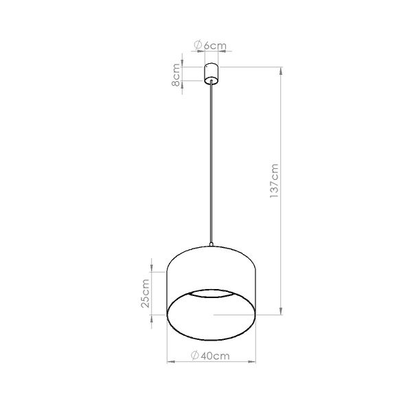 Lampa wisząca NEVIA granat zdjęcie 8