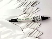 MARKER + Etykiety ogrodnicze wtykane strzałki do pisania BIAŁE 105x23,5 100