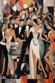 Plakat 30x45cm Bal w Art Deco