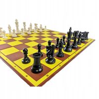 ZESTAW SZKOLNY/SZACHY figury turniej + szachownica