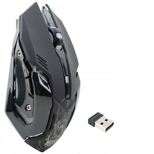 Myszka Gamingowa Mysz Dla Graczy Bezprzewodowa LED 6 Przycisków 3200dpi na Arena.pl