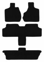 Dywaniki welurowe BASIC Chrysler Voyager IV 2000-2008 7 os. czarne
