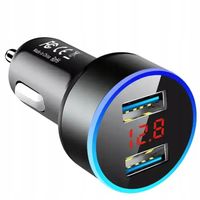 MIERNIK TESTER AKUMULATORÓW Ładowarka Samochodowa USB BATERII AKUMLATORA