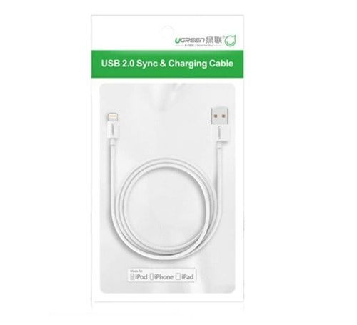 Niklowany kabel Lightning UGREEN MFi 2m (czarny) na Arena.pl